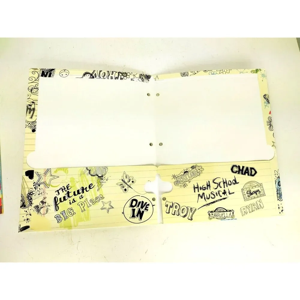 Disney HSM High School Musical Three 3 Ring Binder Folders Troy Bolton Zac Efron